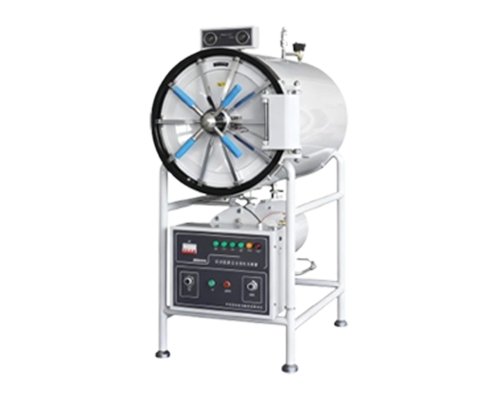 Horizontal cylindrical ressure steam sterilizer